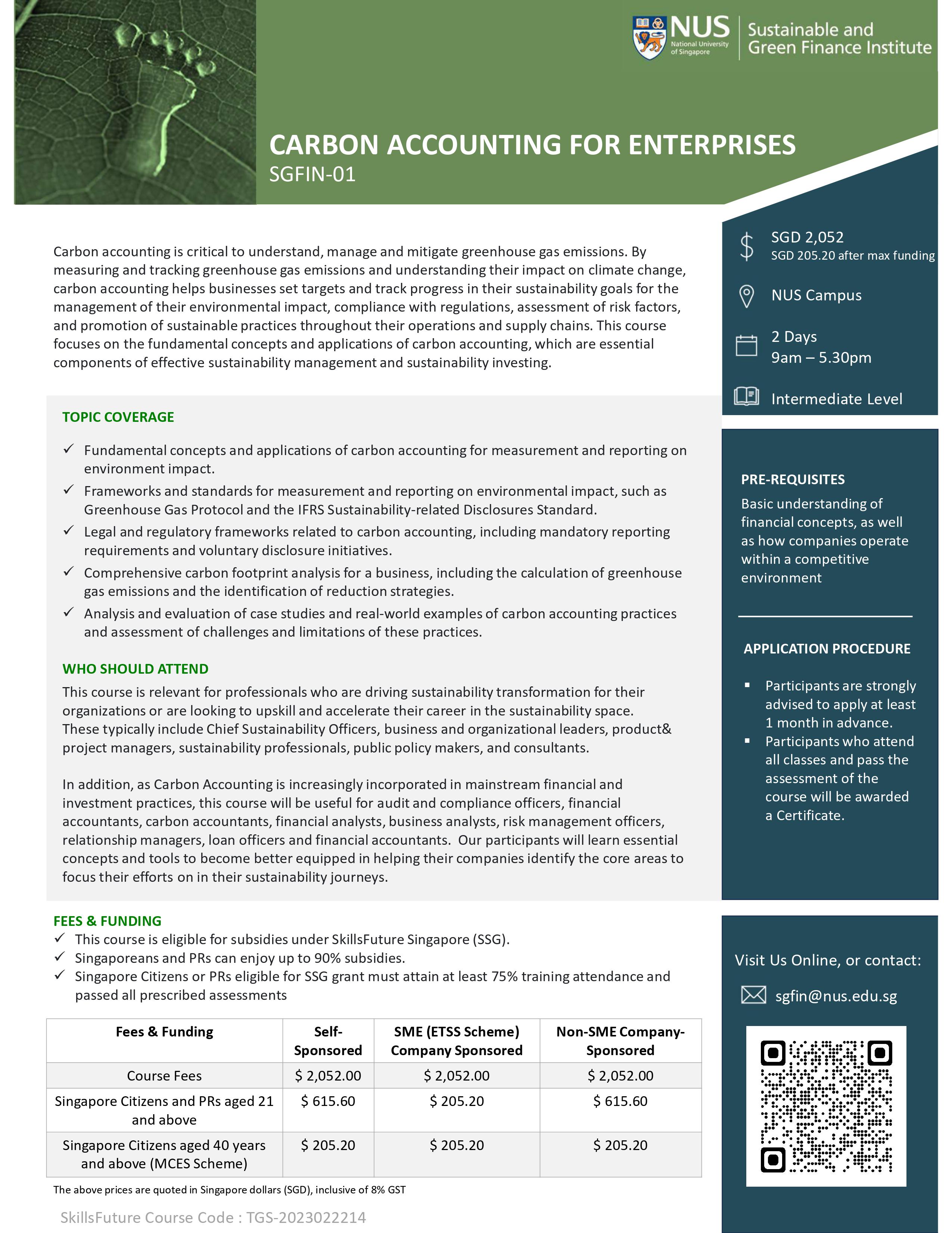 Carbon Accounting Professional Programme Brochure v8